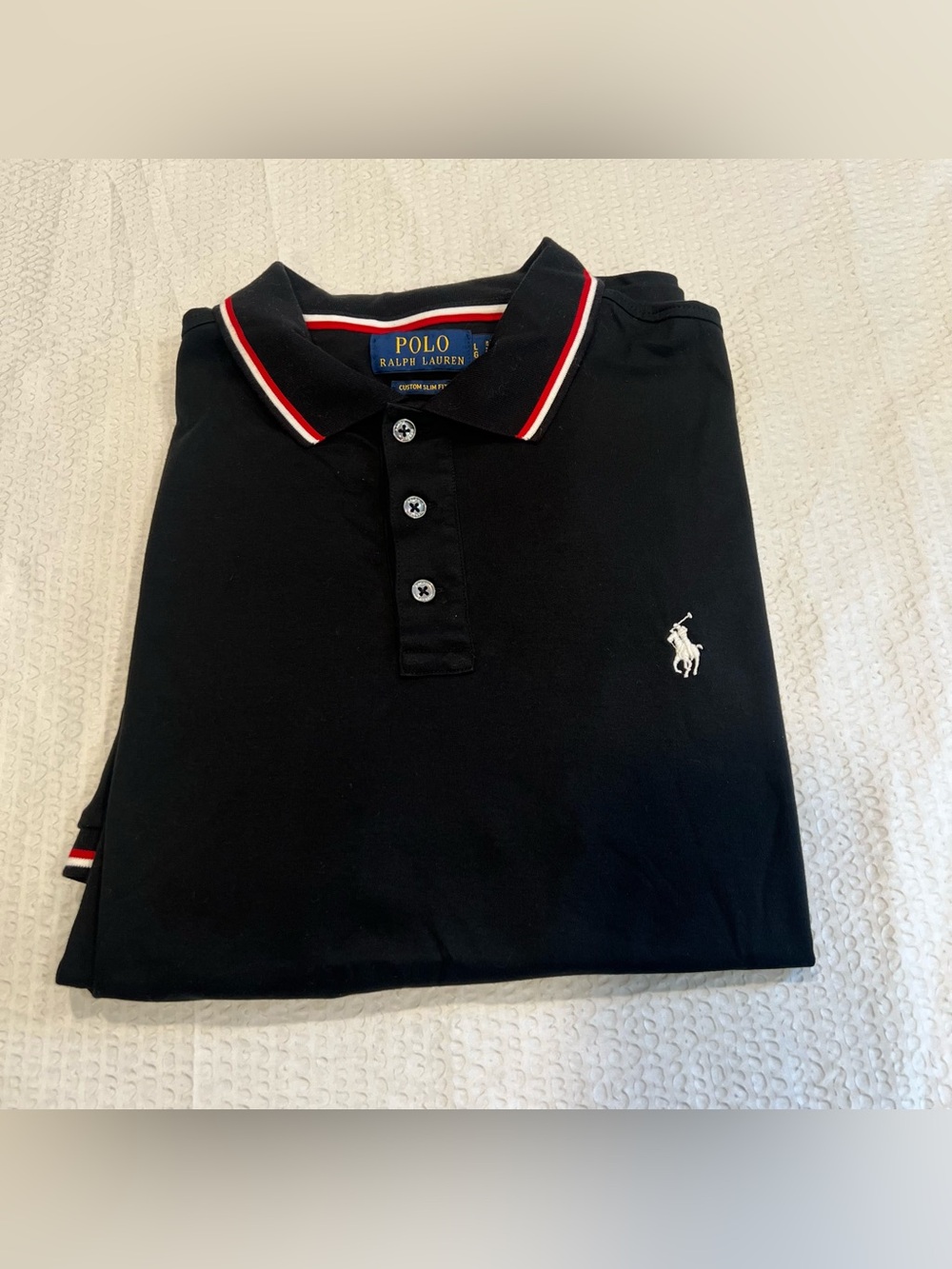 Polo Ralph Lauren black polo Large men